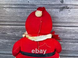 Vtg Rushton Coca-Cola Santa Claus Doll White Boots Plush Rubber Face 1950s