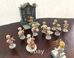 Vtg Steinbach W Germany Wooden Miniature Angel Orchestra/ Wendt & Kuhn Organ