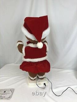 Vtg. Telco Gingerbread Girl Motion-Ette Animated Display Figure 24 Tall Withbox