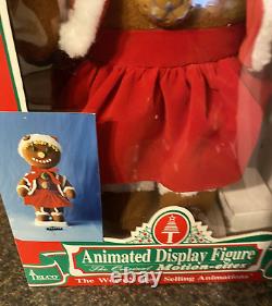 Vtg Telco Motion-ette Animated Gingerbread GIRL Christmas Figure 1995 WORKS Box