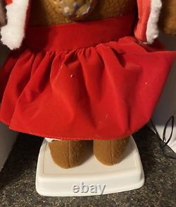 Vtg Telco Motion-ette Animated Gingerbread GIRL Christmas Figure 1995 WORKS Box