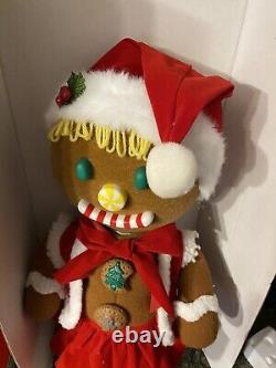 Vtg Telco Motion-ette Animated Gingerbread GIRL Christmas Figure 1995 WORKS Box