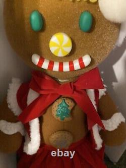 Vtg Telco Motion-ette Animated Gingerbread GIRL Christmas Figure 1995 WORKS Box