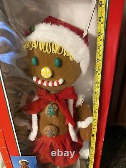 Vtg Telco Motion-ette Animated Gingerbread GIRL Christmas Figure 1995 WORKS Box