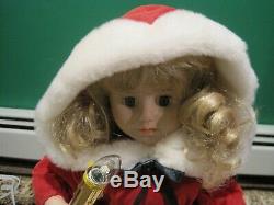 Vtg Telco Motion-ette Lighted Animated Christmas Victorian Caroler Doll Box 1995