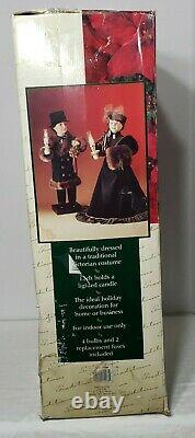 Vtg Traditions Animated 26 Victorian Couple Holiday Carolers FREE SHIPPING