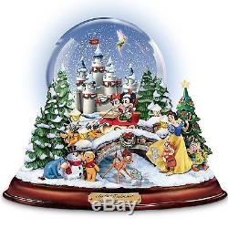 Walt Disney Musical Light Up Snow Globe Tabletop Holiday Decor New