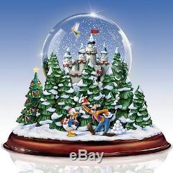 Walt Disney Musical Light Up Snow Globe Tabletop Holiday Decor New