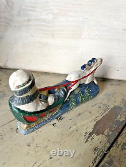 Walnut Ridge Folk Art Collectible Santa Sleigh To All A Good Night FREE SHIP