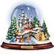 Walt Disney Christmas Snow Globe Musical Lighted Holiday Sculpture New