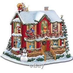 Walt Disney Light Up Twas the Night Before Christmas Tabletop Holiday Sculpture