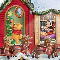 Walt Disney Light Up Twas the Night Before Christmas Tabletop Holiday Sculpture