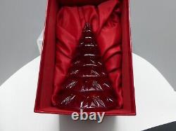 Waterford Christmas Tree 6.5 RED Figurine Sculpture with box #145996