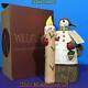 Williraye Ffgh50448 Light In The Night Resin Snowman With Led Candle Figurine