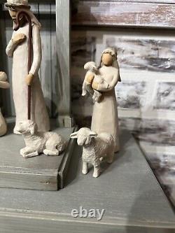 Willow Tree Nativity Set Hand Painted 12 Pieces Creche Star Susan Lordi Shepard