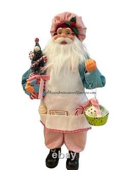 Windy Hill Collection Set 2 Baking Santa & Mrs. Claus Christmas Kitchen Pastel