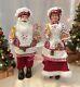 Windy Hill Collection Set Of 2 Baking Santa & Mrs. Claus Christmas Gingerbread