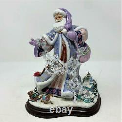 Winter Wonderland Santa Porcelain Figurine by Danbury Mint