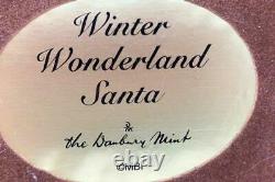 Winter Wonderland Santa Porcelain Figurine by Danbury Mint