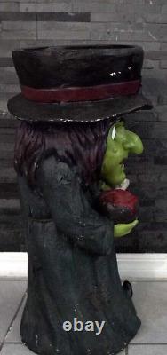 Witch halloween ceramic candy statue