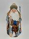 Wooden Santa Claus Hand Carved And Painted Figurine 7 Tall Christmas Decor #1