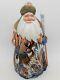 Wooden Santa Claus Hand Carved And Painted Figurine 7 Tall Christmas Decor #2