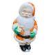 Working Lighted Blue Eyed Santa Claus Christmas Holiday Vintage Blow Mold 32